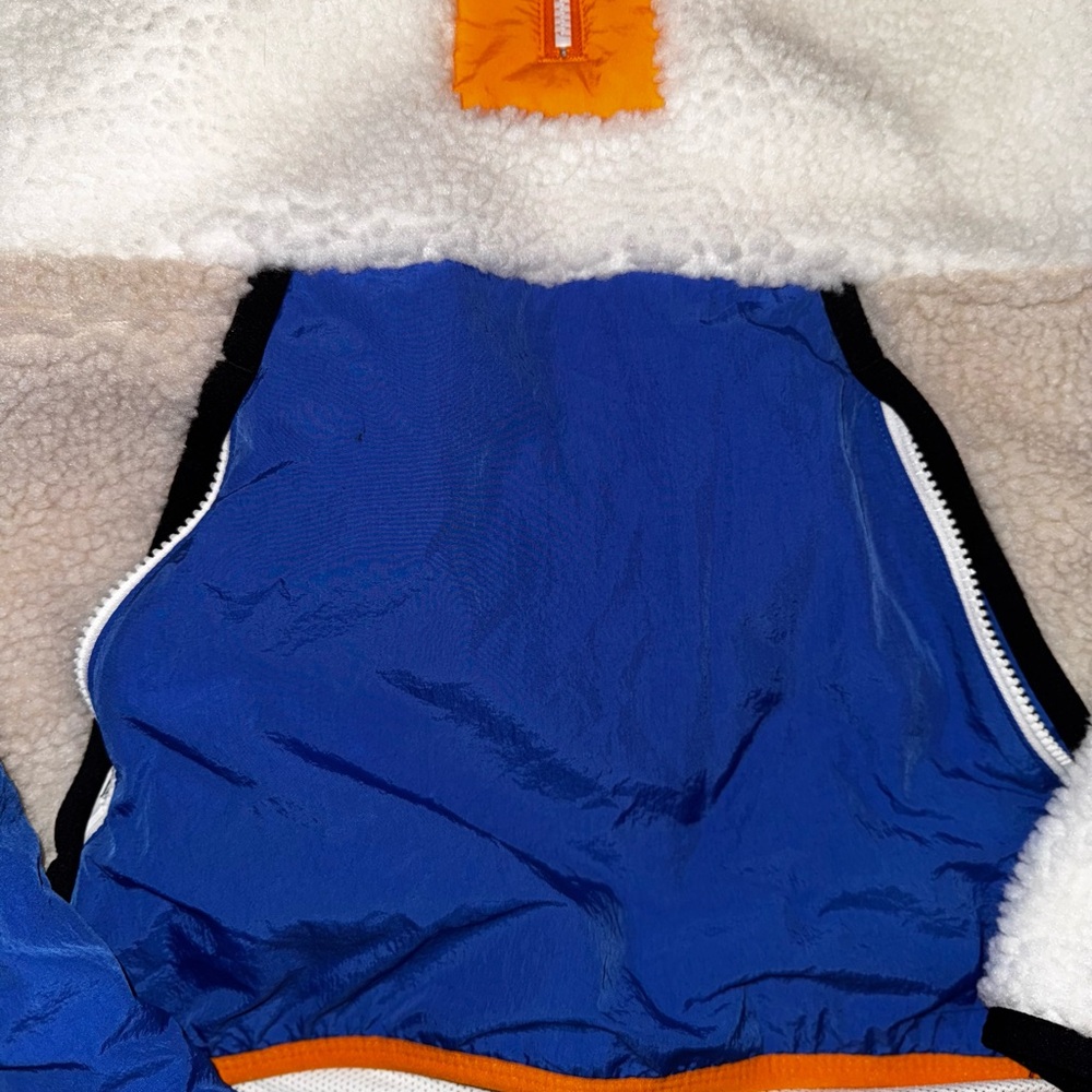 Nike Blue and White Sherpa Pullover - Picture 3 of 9